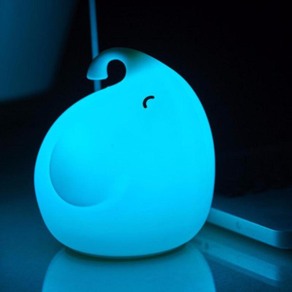 Blue Elephant Night Light